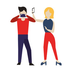 social media network chatting cartoon