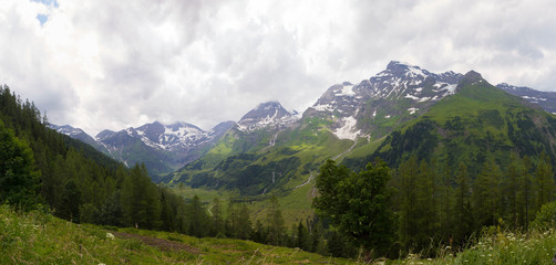 Naklejka na ściany i meble summer view of Austrian alps in Tyrol