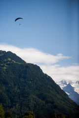 paragliding in the mountains