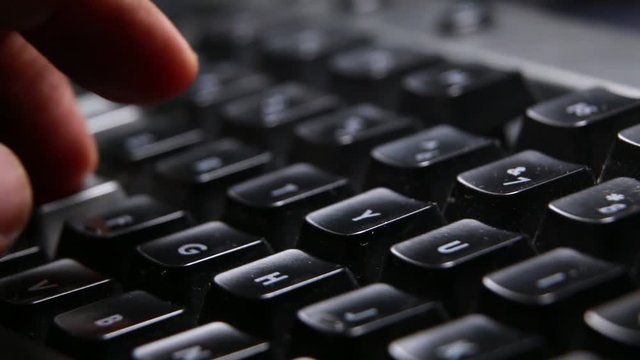 Pressing a computer keyboard keys