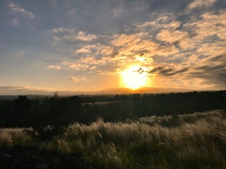 Atardecer en el horizonte