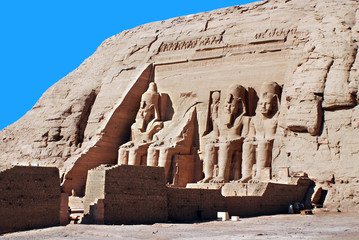  Abu Simbel temples are two massive rock temples in Abu Simbel in Nubia, southern Egypt.The complex...