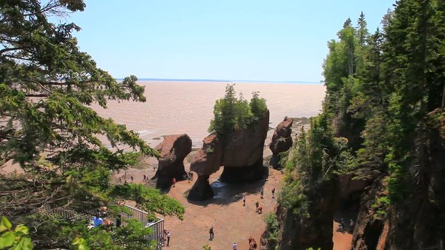 Rochers Hopewell au Nouveau-Brunswick
