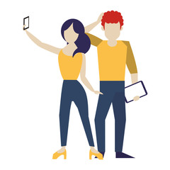 social media network chatting cartoon