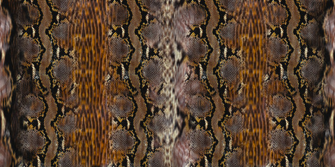 Animal surface seamless print,Pyhton skin, snake pattern, animal skin