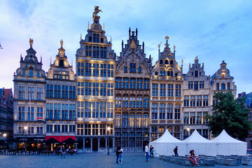 Naklejka premium Historical buildings in Antwerpen