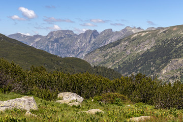 Fototapeta premium Landscape near The Stinky Lake, Rila mountain, Bulgaria