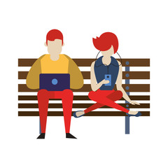 social media network chatting cartoon