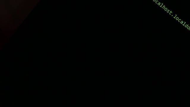 Moving Computer Codes on a monitor 