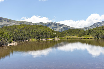 Fototapeta na wymiar Small lakes near The Fish Lakes, Rila mountain, Bulgaria