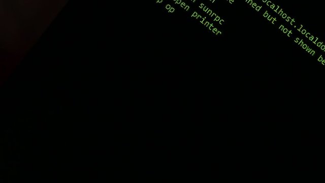 Moving Computer Codes on a monitor 