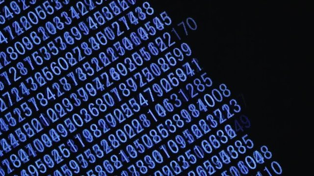 Moving Computer Codes on a monitor 