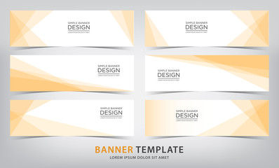 orange transparency banner template, vector illustration