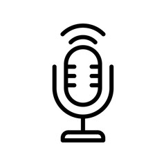 Microphone icon vector design template