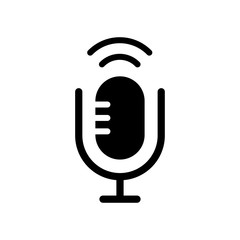 Microphone icon vector design template