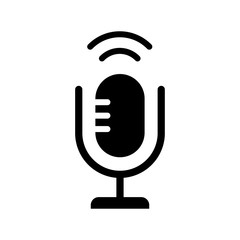 Microphone icon vector design template