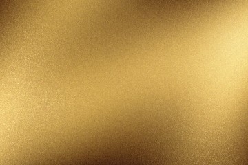 Brushed bronze wave metal wall, abstract texture background