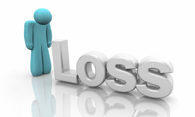 Loss Sadness Alone Isolation Death Depression Person 3d Illustration