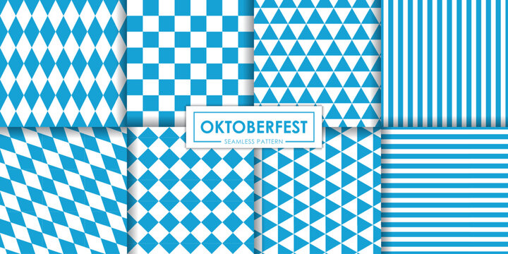 oktoberfest seamless pattern vector collection, Decorative wallpaper.