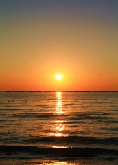 Fototapeta premium sunset over the sea