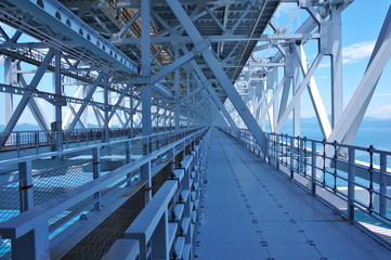 鳴門大橋の作業用通路