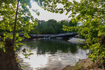 Fototapeta na wymiar Upper Falls at McKinney Falls State Park, Austin, Texas 