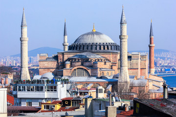 Obraz premium Hagia Sophia Museum in Istanbul - - Different View