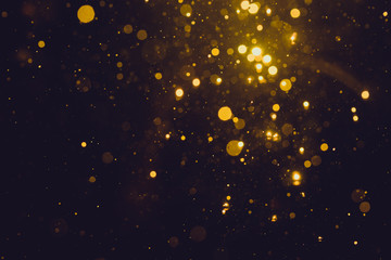 Gold abstract bokeh