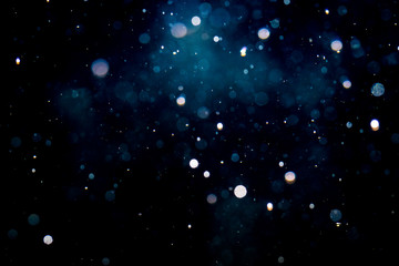 Blur bokeh of light on black