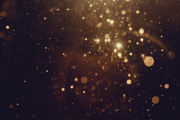 Gold abstract bokeh