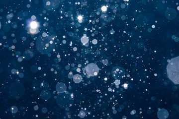 Obraz premium Abstract blur blue bokeh background