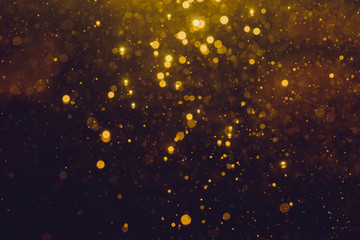 Gold abstract bokeh