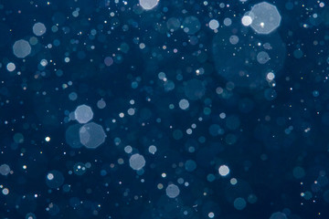 Abstract blur blue bokeh