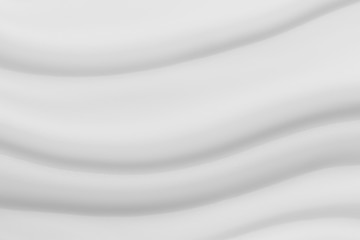 Abstract white , Gray background with clean smooth soft wave can use as wedding background and Luxurious background design.