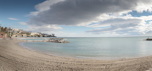 benalmadena landscape shot of the beach