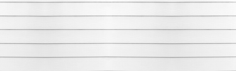 Panorama of white wood wall background.