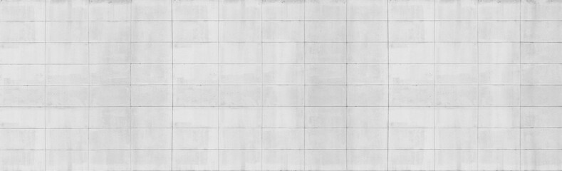 Panorama of old white concrete wall background, Panorama old stone texture background.