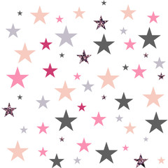 Fototapeta premium Seamless vector of multicolored geometric shapes. Romantic background