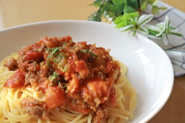 パスタ　ミートソース