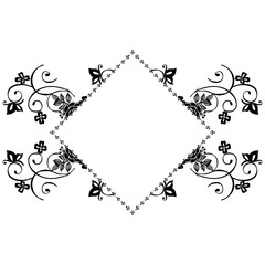 Beautiful wreath frame, for wallpaper or decoration, ornate of cards. Vector