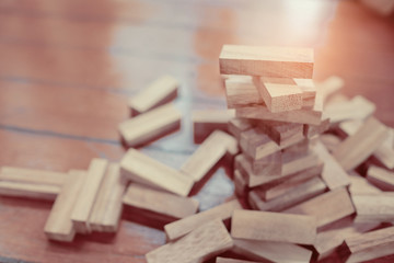 building wood blocks, plan and strategy