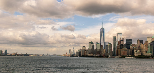 Lower Manhattan Skyline From the Bay