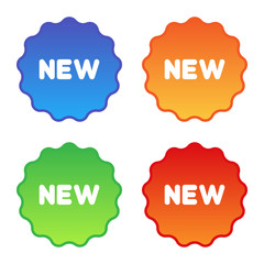 Colorful Set of New Labels