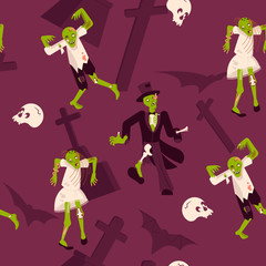 Halloween seamless pattern