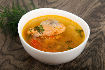 Salmon soup