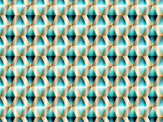 Geometric seamless pattern with hypnotic triangles