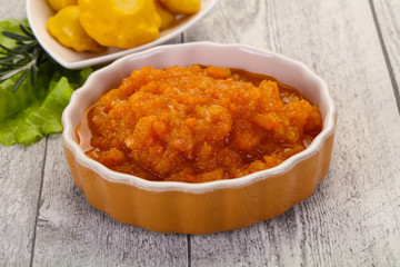 Zucchini squash caviar