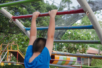 Obraz premium little boy on the playground