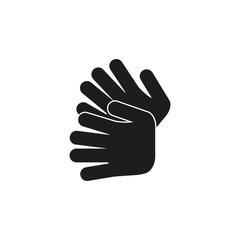 Sign language icon. Vector illustration