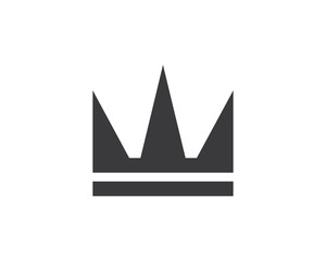 royal crown logo icon vector illustration
